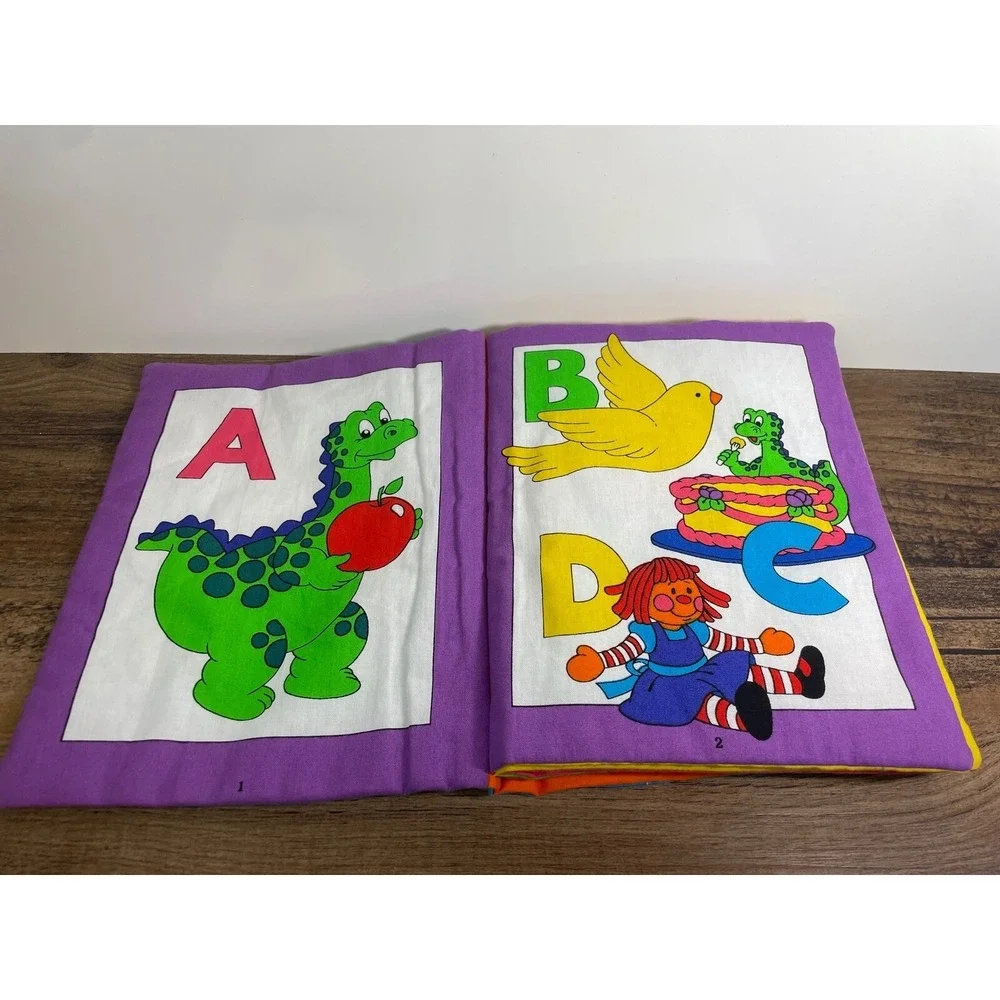 Dexter The Dinosaur Learns All About Letters Cloth Fabric Baby Kid Book 7
